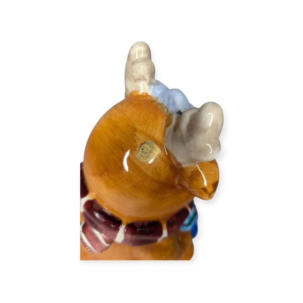Christmas Reindeer Colorful Ceramic Cookie Jar 9